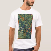 Pheasant Bird in a Tree (door William Morris) T-shirt (Voorkant)