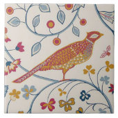Pheasant Bird, William Morris Tegeltje (Voorkant)