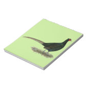 Pheasant Black Rooster Notitieblok (Linkerzijde)