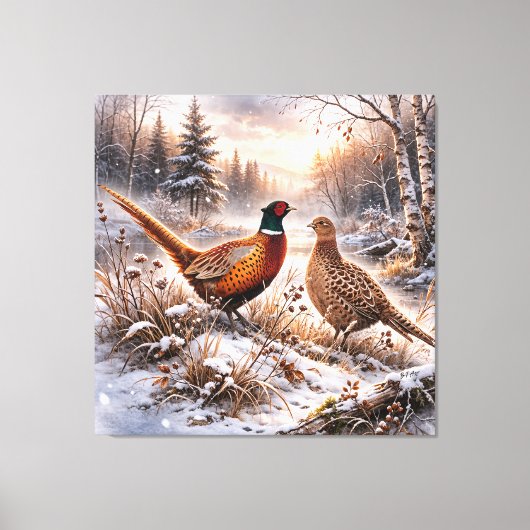 Pheasant  canvas afdruk (Voorkant)