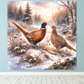 Pheasant  canvas afdruk (Insitu (Houten vloer))