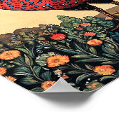 Pheasant Cottagecore  schilderij Print (Hoek)