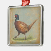Pheasant design Christmas tree decoration Metalen Ornament (Links)
