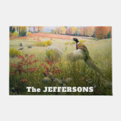 Pheasant en Bob White Quails Deurmat (Voorkant)