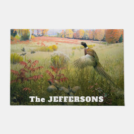 Pheasant en Bob White Quails Deurmat