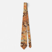 Pheasant en camellia orientale chinese inktkunst s stropdas (Voorkant)