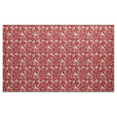 Pheasant en hare Patroon, diep rood en crème Stof (Yard (91,4 cm))