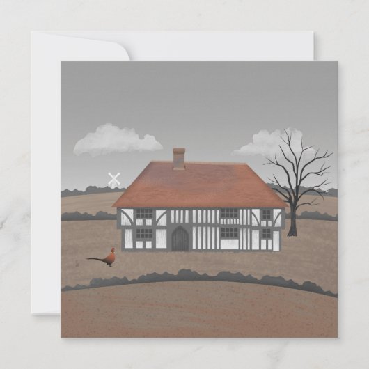 Pheasant Farmhouse Card (Voorkant)