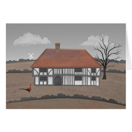 Pheasant Farmhouse Card (Voorkant Horizontaal)