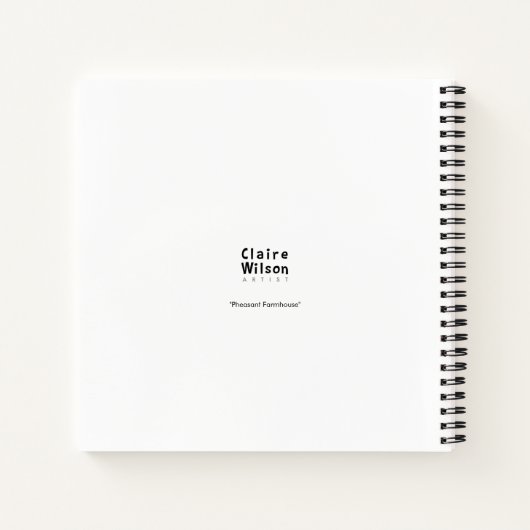 Pheasant Farmhouse Notitieboek (Achterkant)