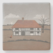 Pheasant Farmhouse Stenen Onderzetter (Voorkant)