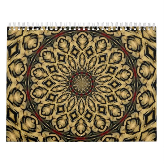 Pheasant Feathers Kaleidoscope Kalender (Hoes)