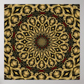 Pheasant Feathers Kaleidoscope Poster (Voorkant)