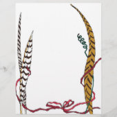 Pheasant Feathers Natuur Letterhead (Voorkant)