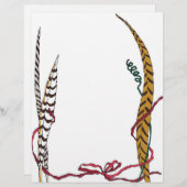 Pheasant Feathers Natuur Letterhead (Voorkant / Achterkant)