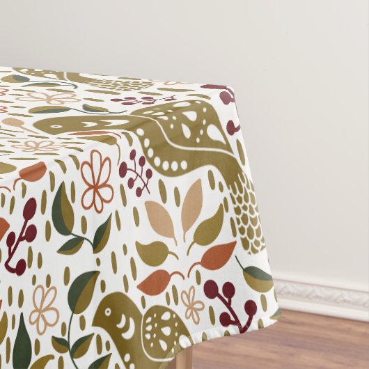 Pheasant Folk Art tafelkleed | rustieke herfstoogs (Voorbeeld)