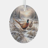 Pheasant  glas ornament (Voorkant Rechts)