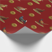 Pheasant, Grouse, Partridge,Christmas Gift wrap Cadeaupapier (Hoek)