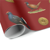 Pheasant, Grouse, Partridge,Christmas Gift wrap Cadeaupapier (Rol Hoek)