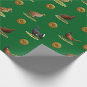 Pheasant, Grouse, Partridge,Christmas Gift wrap Cadeaupapier (Hoek)