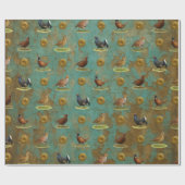 Pheasant, Grouse, Partridge,Christmas Gift wrap Cadeaupapier (Vlak)