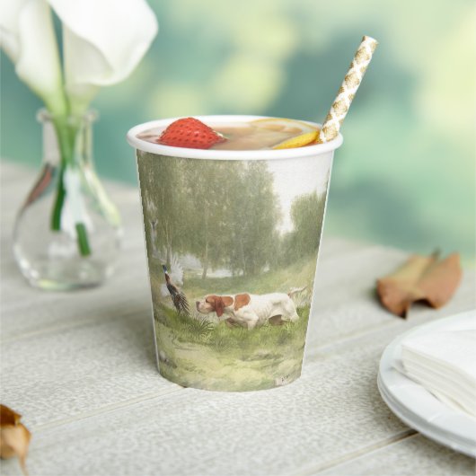 Pheasant Hunting met Pointer Papieren Bekers (Insitu)