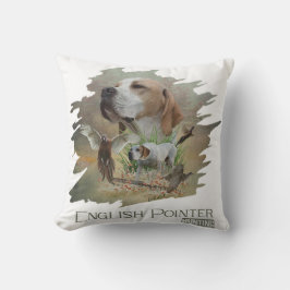 Pheasant Hunting met pointers, kunst Kussen
