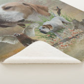 Pheasant Hunting met pointers, kunst Sherpa Deken (3/4)