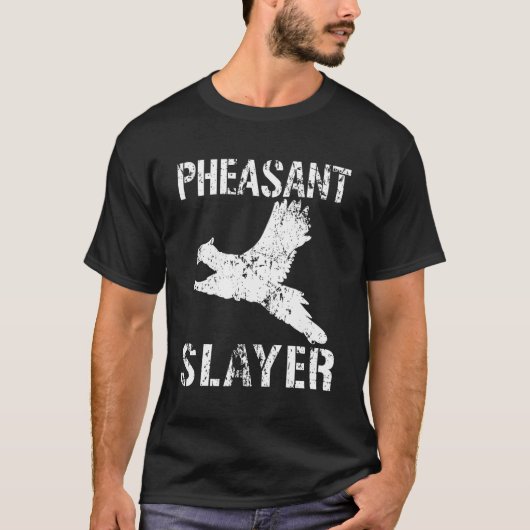 Pheasant Hunting naar Upland Midwest Outdoorsmen T-shirt (Voorkant)