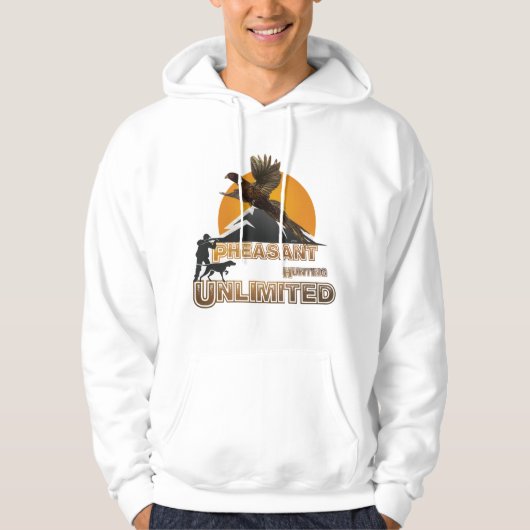 Pheasant Hunting onbeperkt Hoodie (Voorkant)
