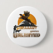 Pheasant Hunting onbeperkt Ronde Button 7,6 Cm (Voorkant)