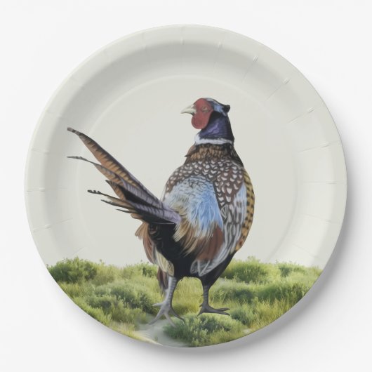 Pheasant Hunting     Papieren Bordje (Voorkant)