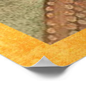 Pheasant in de  Japanse vogeljacht met sneeuw Poster (Hoek)