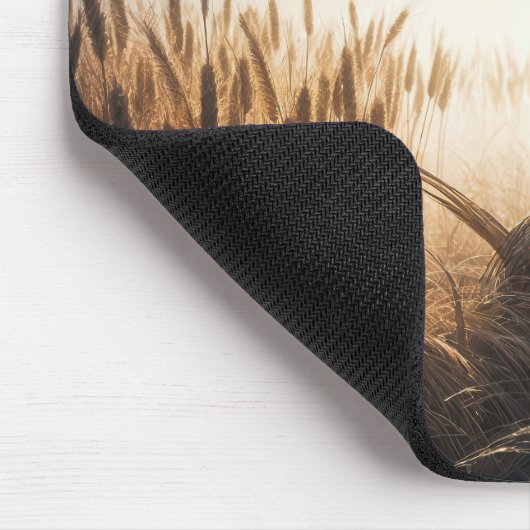 Pheasant in een tarweveld muismat (Hoek)