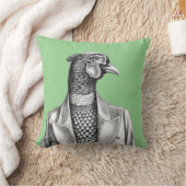 Pheasant in Smart Jacket (Moegi) Kussen (Deken)