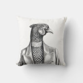 Pheasant in Smart Jacket (Sneeuw) Kussen (Voorkant)