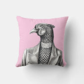 Pheasant in Smart Jacket (Ume) Kussen (Achterkant)