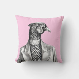Pheasant in Smart Jacket (Ume) Kussen