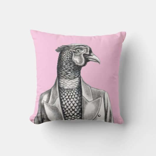 Pheasant in Smart Jacket (Ume) Kussen (Voorkant)