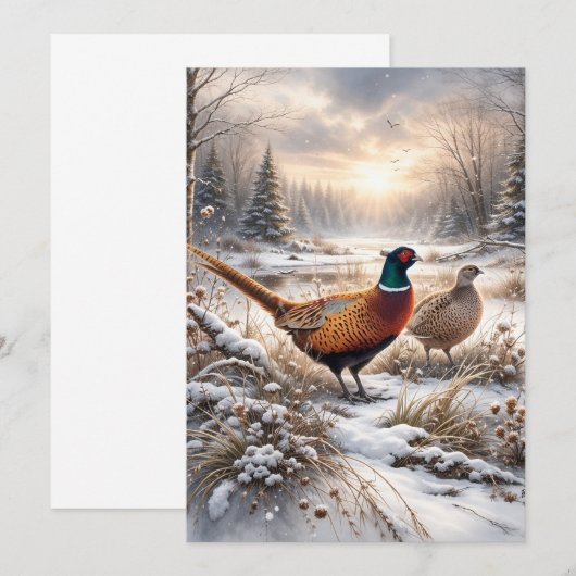 Pheasant  kaart (Voorkant / Achterkant)