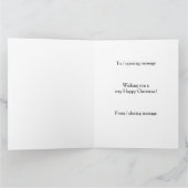 Pheasant looking festive Christmas card Kaart (Binnen)