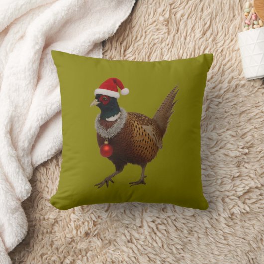 Pheasant looking festive Christmas Kussen (Deken)