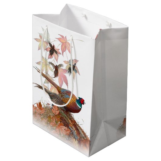 Pheasant Medium Gift Bag Cadeauzakje (Achterkant Gekanteld)