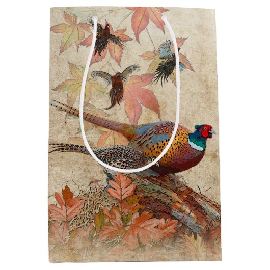Pheasant Medium Gift Bag Medium Cadeauzakje (Voorkant)