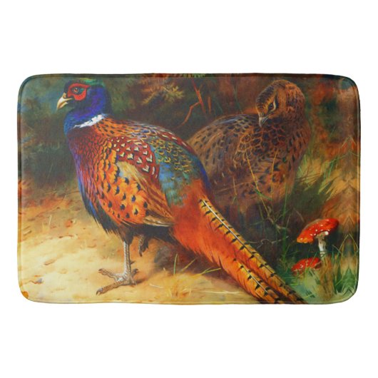 Pheasant Paar Large Bath Mat (Voorkant)