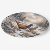 Pheasant papieren bordje (Gekanteld)