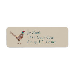Pheasant return address labels
