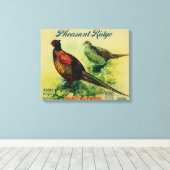 Pheasant Ridge Apple Crate Label Canvas Afdruk (Insitu (Houten vloer))