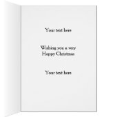 Pheasant riding Springer Spaniel Christmas card (Binnen (Rechts))