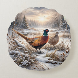 Pheasant  rond kussen
